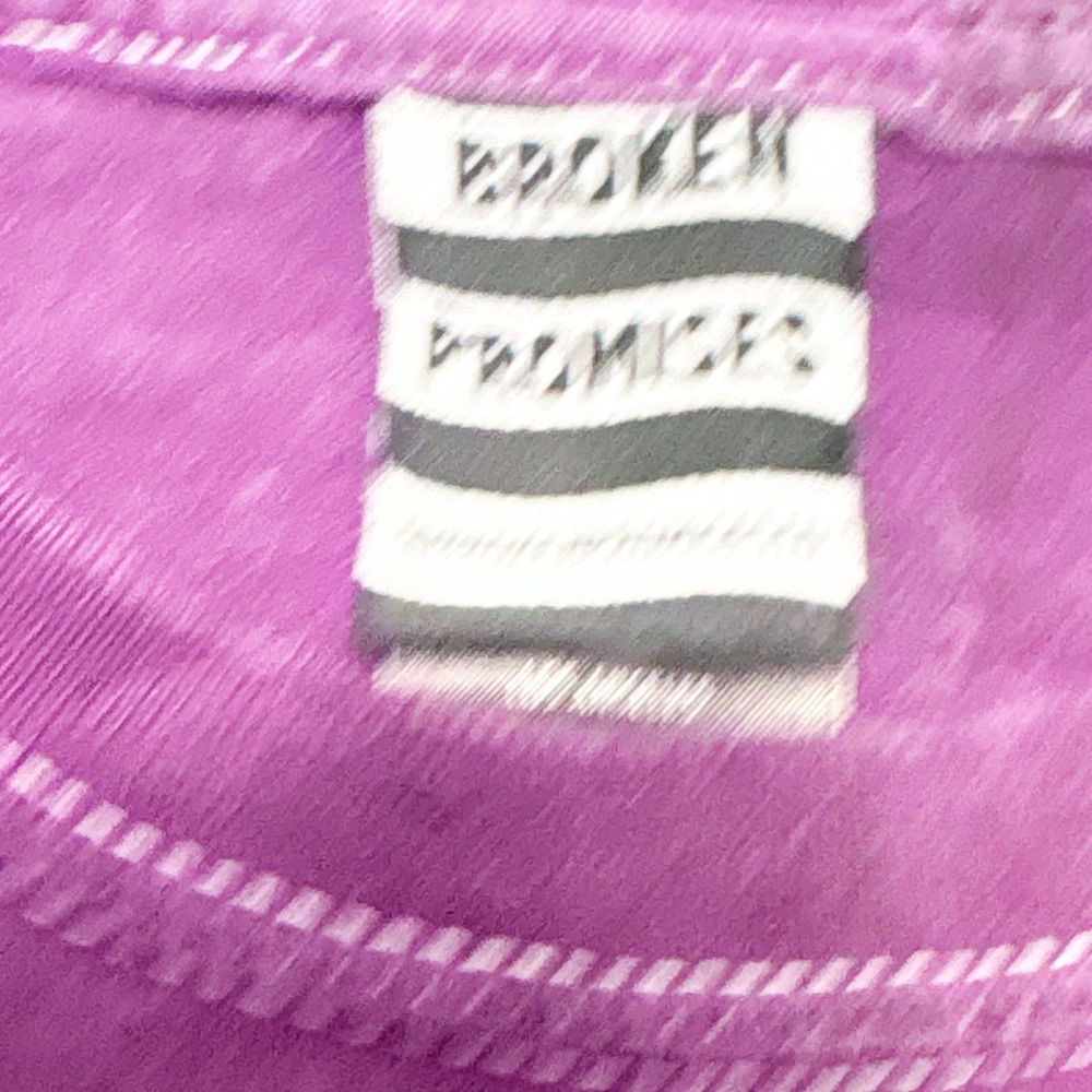 Broken Promises x Samborghini Can't Escape These Feelings‎ Purple Tie Dye Tee M - Picture 5 of 9